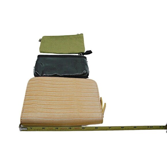 Lot of 3 Womens Multicolor Leather Card Holders Coin Purses Wallets Size Small - Picture 3 of 7